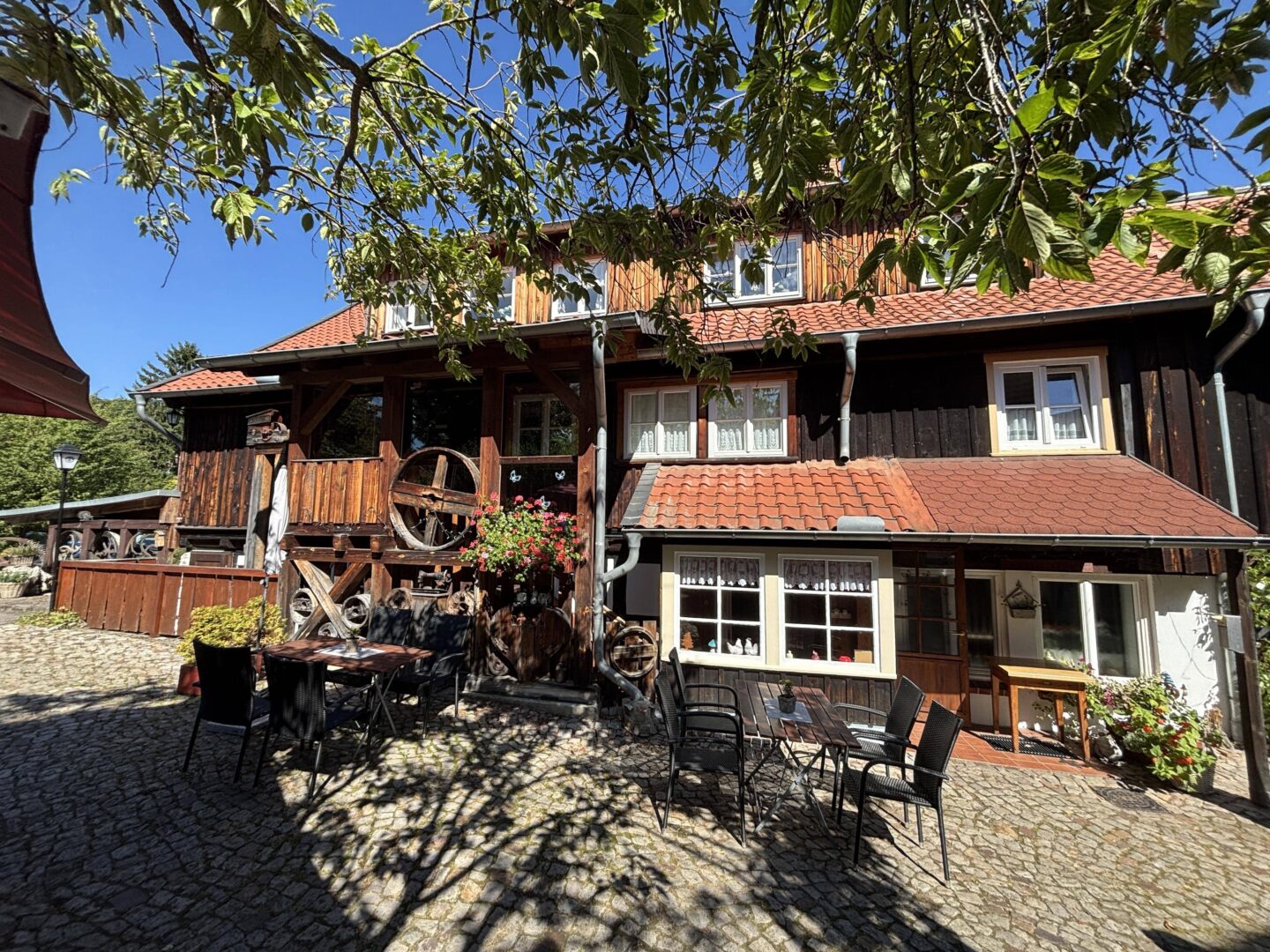 Ansicht vom Biergarten